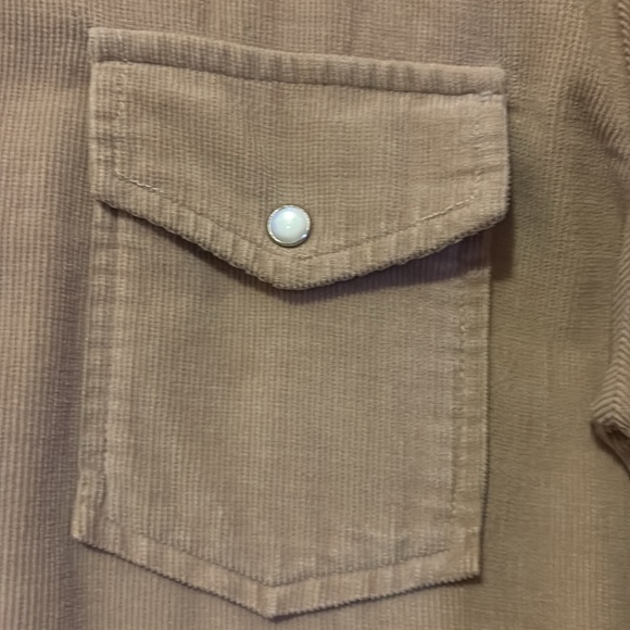 Vintage light brown corduroy shirt - Picture 6 of 11